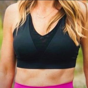 Zyia Active Adjustable Mesh Black Sports Bra-M